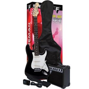 Pack Freeman de guitarra eléctrica FULL ROCK color negro
