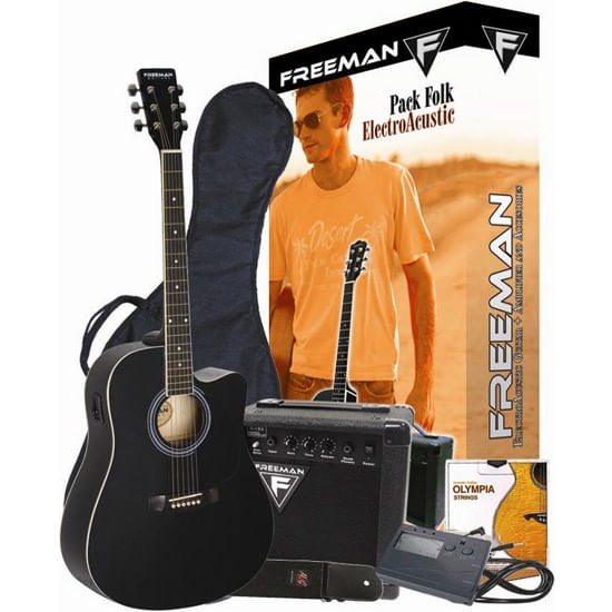 FOLK BK PACK GUITARRA E/A FREEMAN