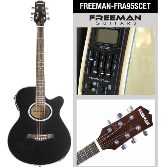 FRA95SCET BK GUITARRA E/A METAL FREEMAN
