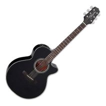 Guitarra electroacústica Takamine GF15CE - color gloss black - preamplificador TP-4T
