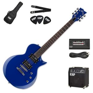 Pack Ltd de guitarra eléctrica EC-10 - color azul