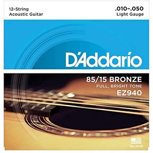 Set de 12 cuerdas Daddario para guitarra acústica EZ940