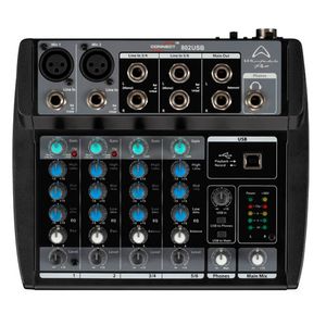 Mixer Análogo 6 Canales Wharfedale Connect 802 USB