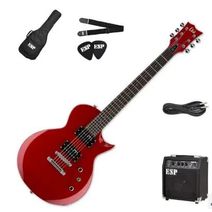 Pack Guitarra Electrica LTD EC-10 Color Rojo