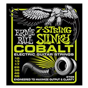 Cuerdas guitarra eléctrica Ernie Ball P02728 COBALT 7 REG SLINKY