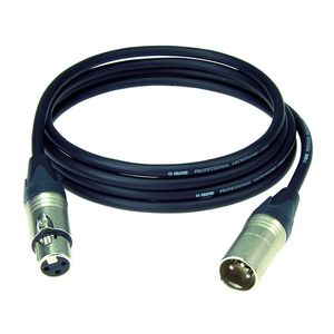 Cable micrófono Klotz XLR M2FM1- 0500 - 5 mts - color negro