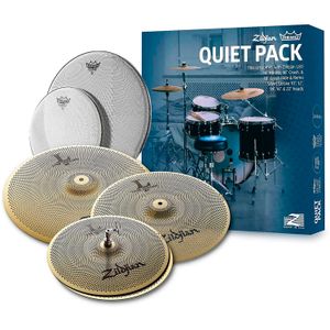 Pack de platillos Zildjian LV468RH con parches Remo Silent Strokes