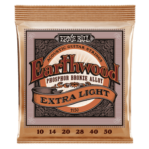 Cuerdas de guitarra acústica Ernie Ball P02150 Earthwood Extra Light Phosphor 10-50