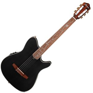 Guitarra electroacustica Ibanez TOD10N -Transparent Black Flat