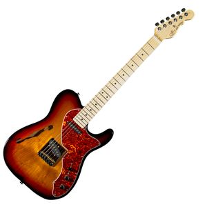 Guitarra eléctrica G&L Asat Classic Thinline 3 Tone Sunburst MN 2022