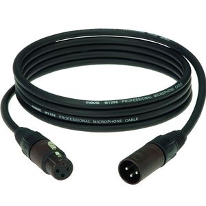 Cable de micrófono Klotz XLR M1FM1K1000 - 10 mts - color negro
