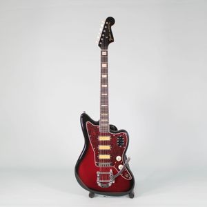 Guitarra eléctrica Fender Gold Foil Jazzmaster® - Candy Apple Burst SEMINUEVO