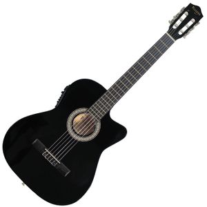 Guitarra electroacústica Vizcaya FC-39CE 4/4 con cutaway - Black