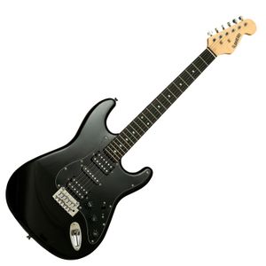 Guitarra eléctrica Glamberry Strat BK HSH