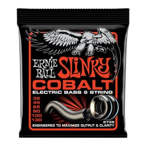 Set 6 cuerdas para bajo eléctrico Ernie Ball 32-130 Slinky CobaltP02739