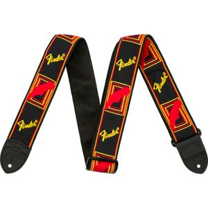 Correa Fender Quick Grip - Negro / Amarillo / Rojo
