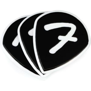 Pack de uñetas Fender "F" Grip 551 3 unidades - Black