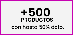 Hasta 500 productos con 50% dcto