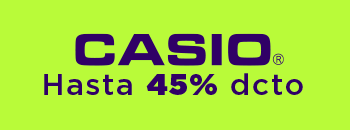 Casio con hasta 45% dcto