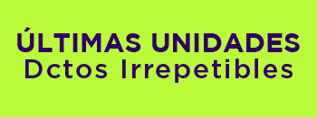 Últimas unidades con descuentos irrepetibles