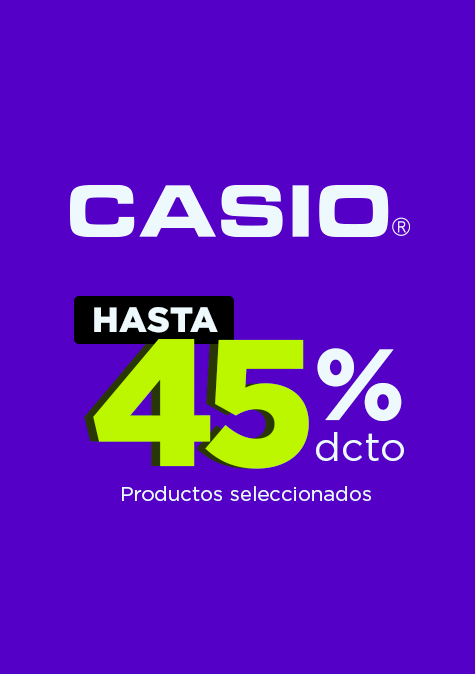 Casio con hasta 45% dcto
