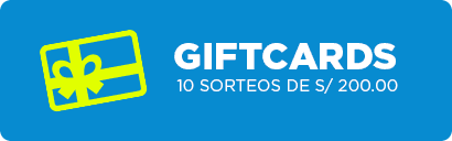 Cuadro informativo sobre el sorteo de 10 giftcard de S/ 200.00