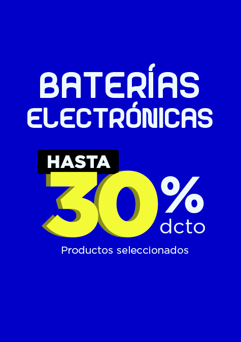 Baterías Electrónicas con hasta 30% de dcto