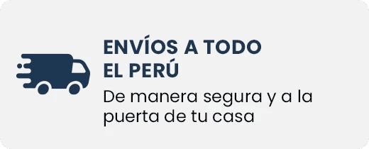 Cuadro informativo Envíos a todo el Perú de manera segura a la puerta de tu casa