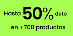 Más de 700 productos con 50% dcto