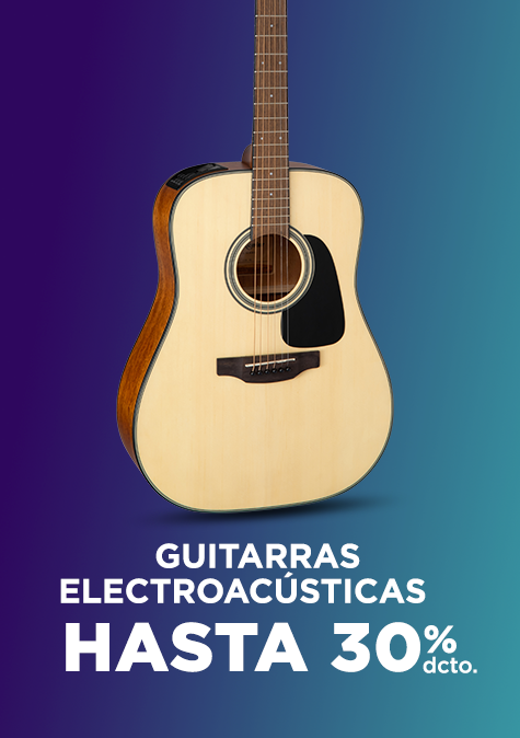 Guitarras electroacústicas hasta 30%